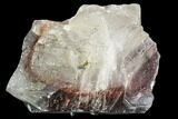 Tabular, Yellow-Brown Barite Crystal with Red Phantom - Morocco #109914-1